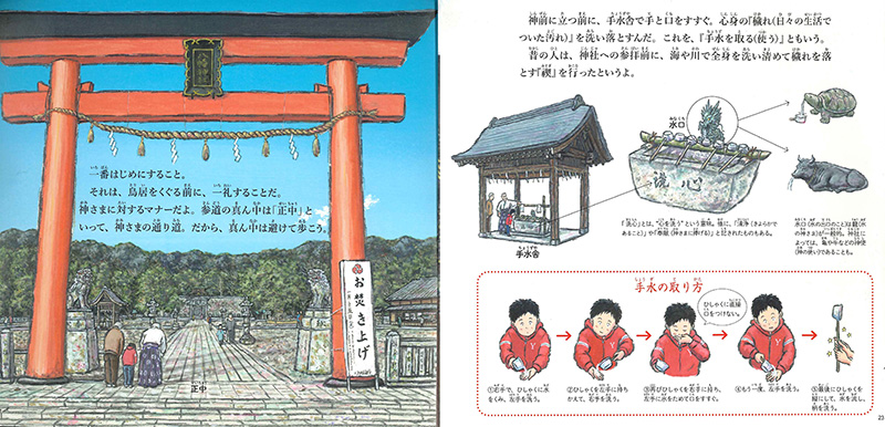 『日本の伝統文化を知る絵本』見開き8